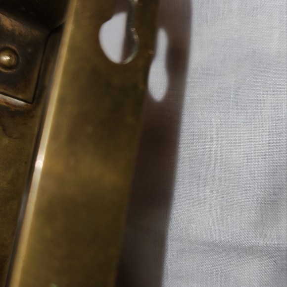 Antique Victorian Brass Oil Lamp Holder - Picture 2 of 12